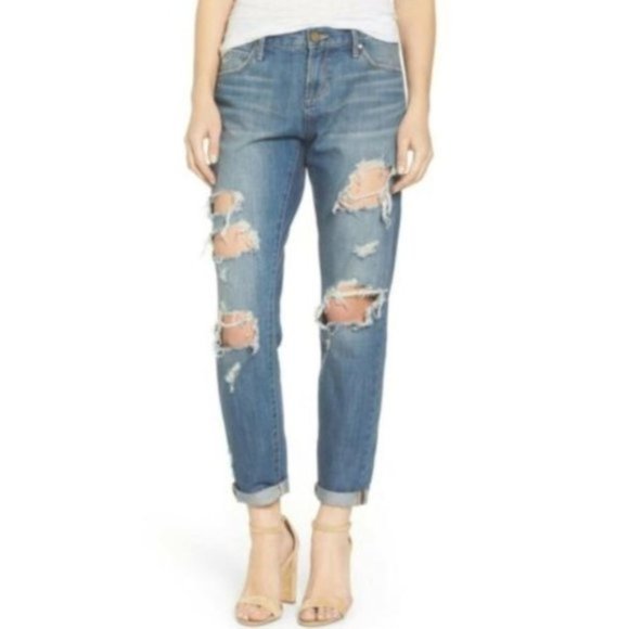 Articles of Society Janis Boyfriend Distress Jean - Picture 7 of 12